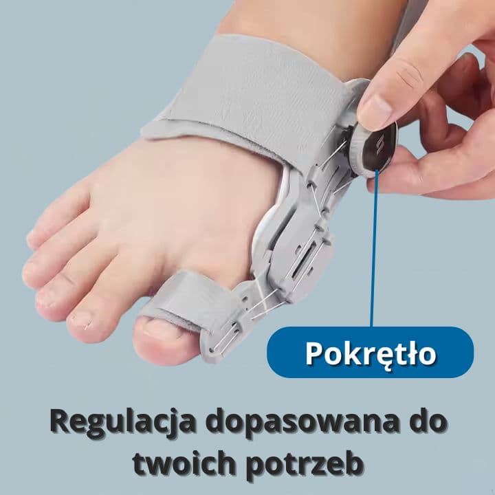 HealuX - Profesjonalny aparat medyczny usuwający haluksy raz na zawsze!  Pasuje na Lewą i Prawą stopę!